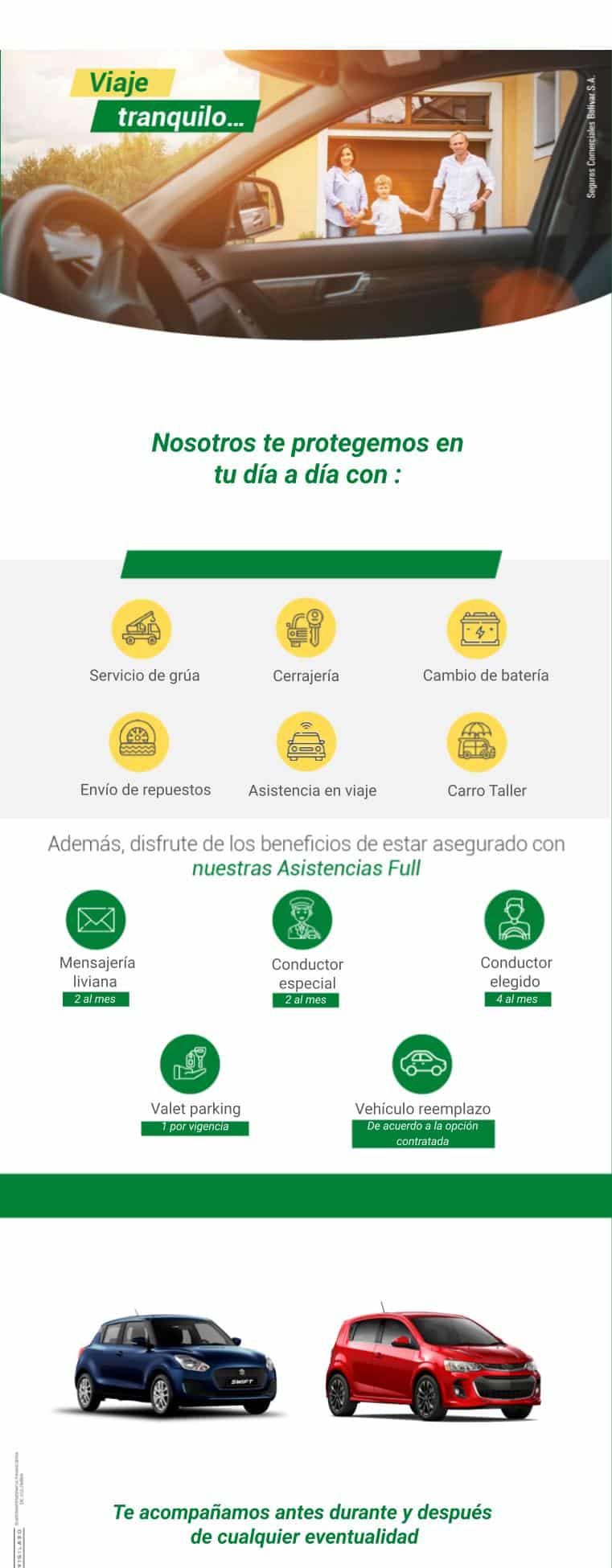 Pieza servicios y asistencias. Bolivar